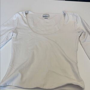 Aritzia White Long Sleeve Top